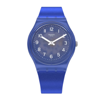 Reloj Swatch Blurry Blue de dama pulsera de caucho - Reloj original en Guatemala