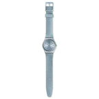 Reloj Swatch Azulbaya Unisex Correa de Resina Gris - Vista lateral