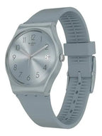 Reloj Swatch Azulbaya Unisex Correa de Resina Gris - Detalle de esfera