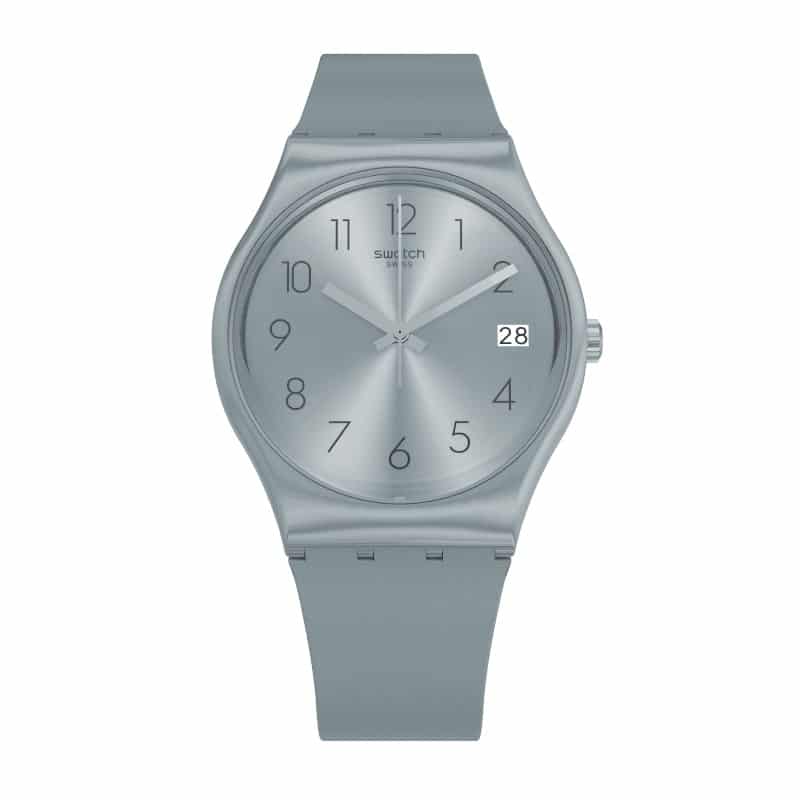 Reloj Swatch Azulbaya Unisex Correa de Resina Gris - Reloj original en Guatemala