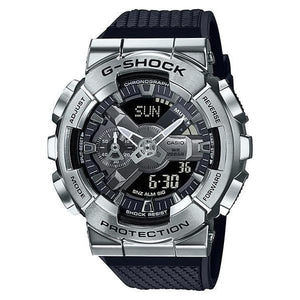 GM-110 Reloj G-Shock Hombre Caja Plateada Correa Resina