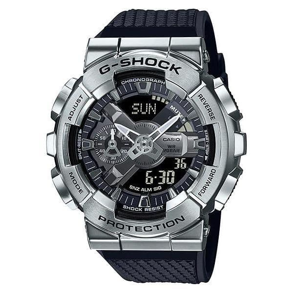 GM-110 Reloj G-Shock Hombre Caja Plateada Correa Resina - Reloj original en Guatemala