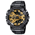 GM-110BD-1A9 Reloj G-Shock Hombre Acero Inoxidable Negro Dorado - Reloj original en Guatemala