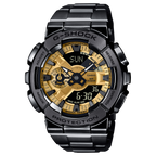 GM-110BD-1A9 Reloj G-Shock Hombre Acero Inoxidable Negro Dorado - Reloj original en Guatemala