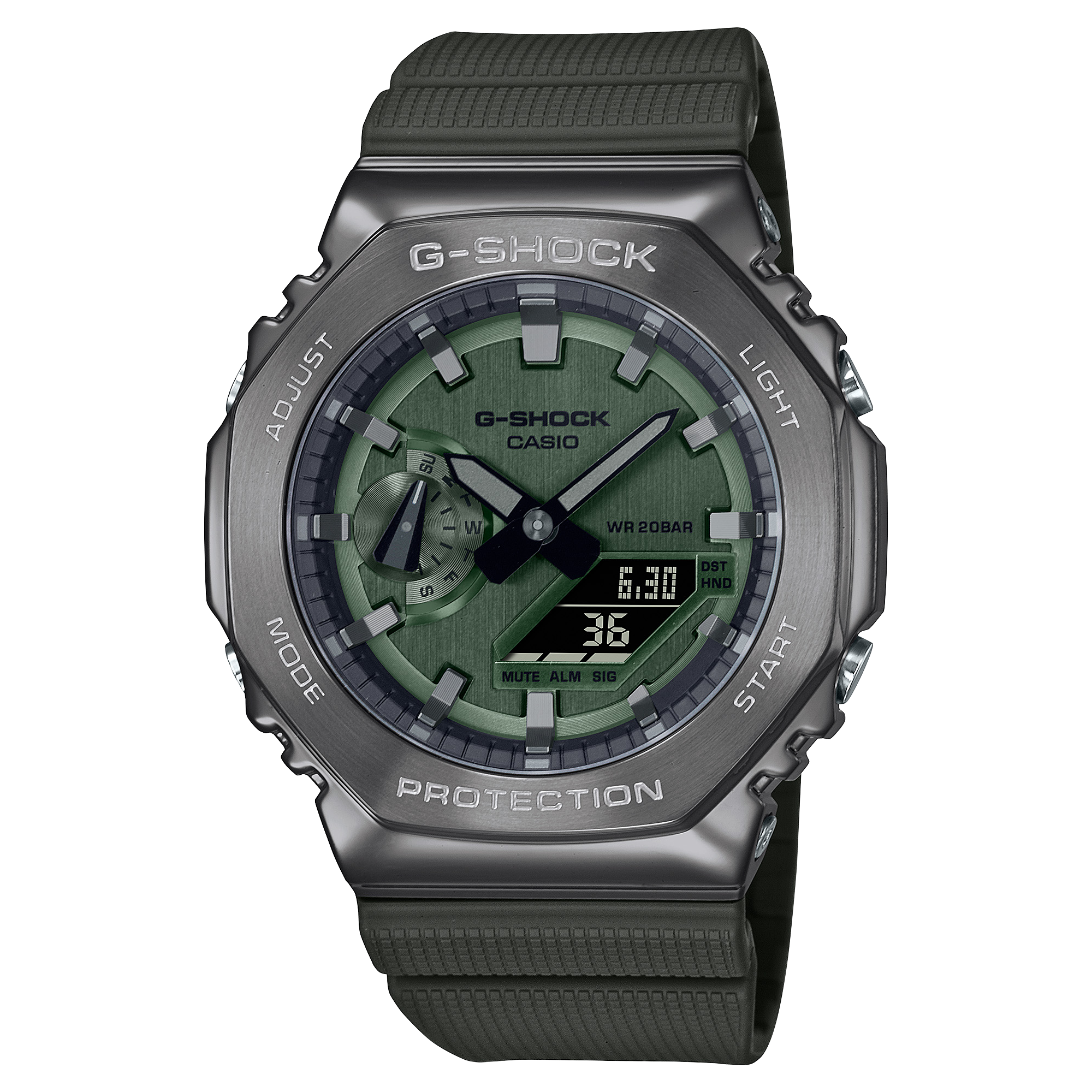 GM-2100B-3A Reloj G-Shock de caballero banda de caucho
