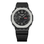 GM-2100BM Reloj G-Shock Hombre Resina Negra Patrón Plateado - Vista 5