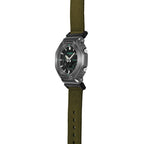 GM-2100CB Reloj G-Shock G-Steel Hombre Correa Tela Verde - Vista 5