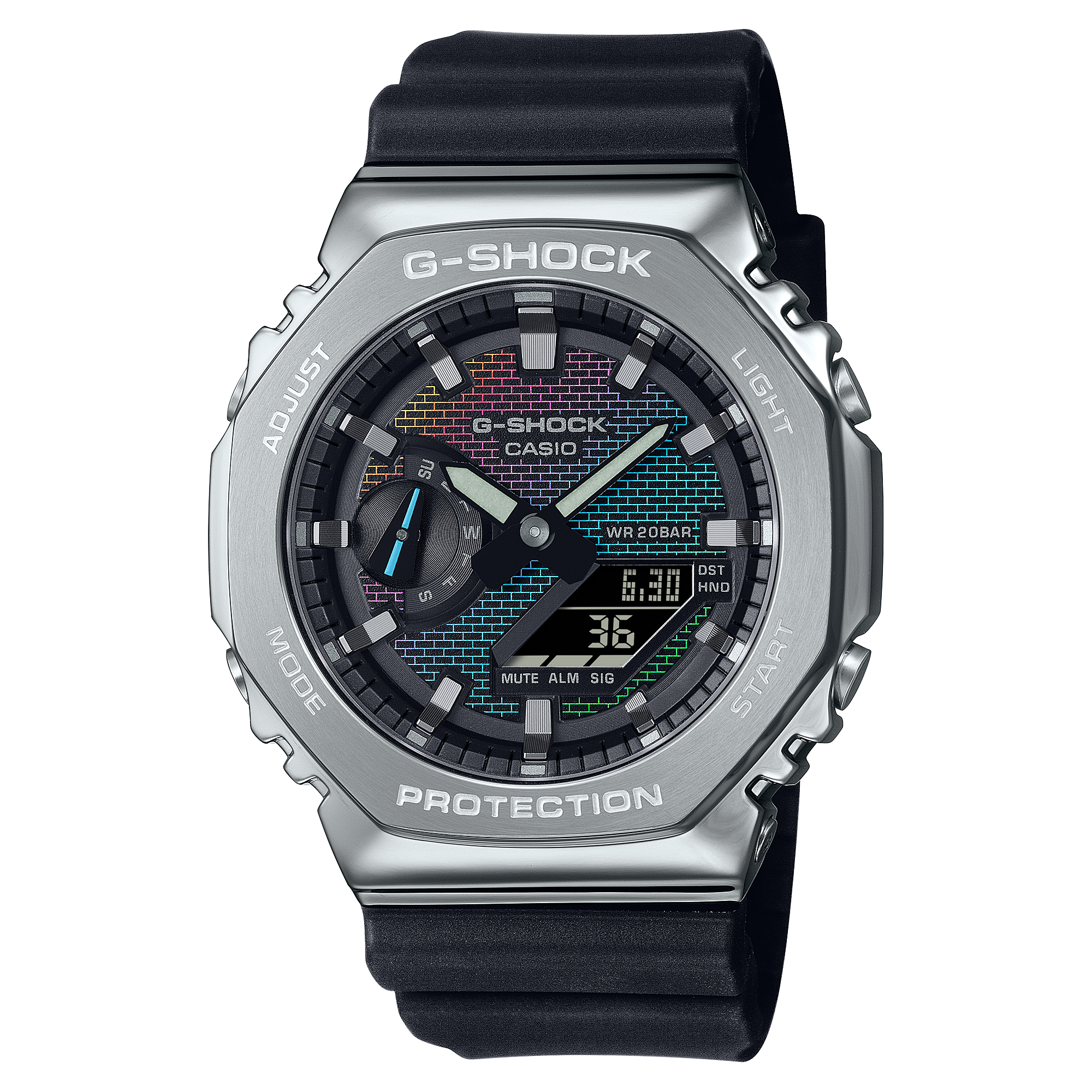 GM-2100RW Reloj G-Shock GM-2100 Hombre Caja Acero Negro - Reloj original en Guatemala