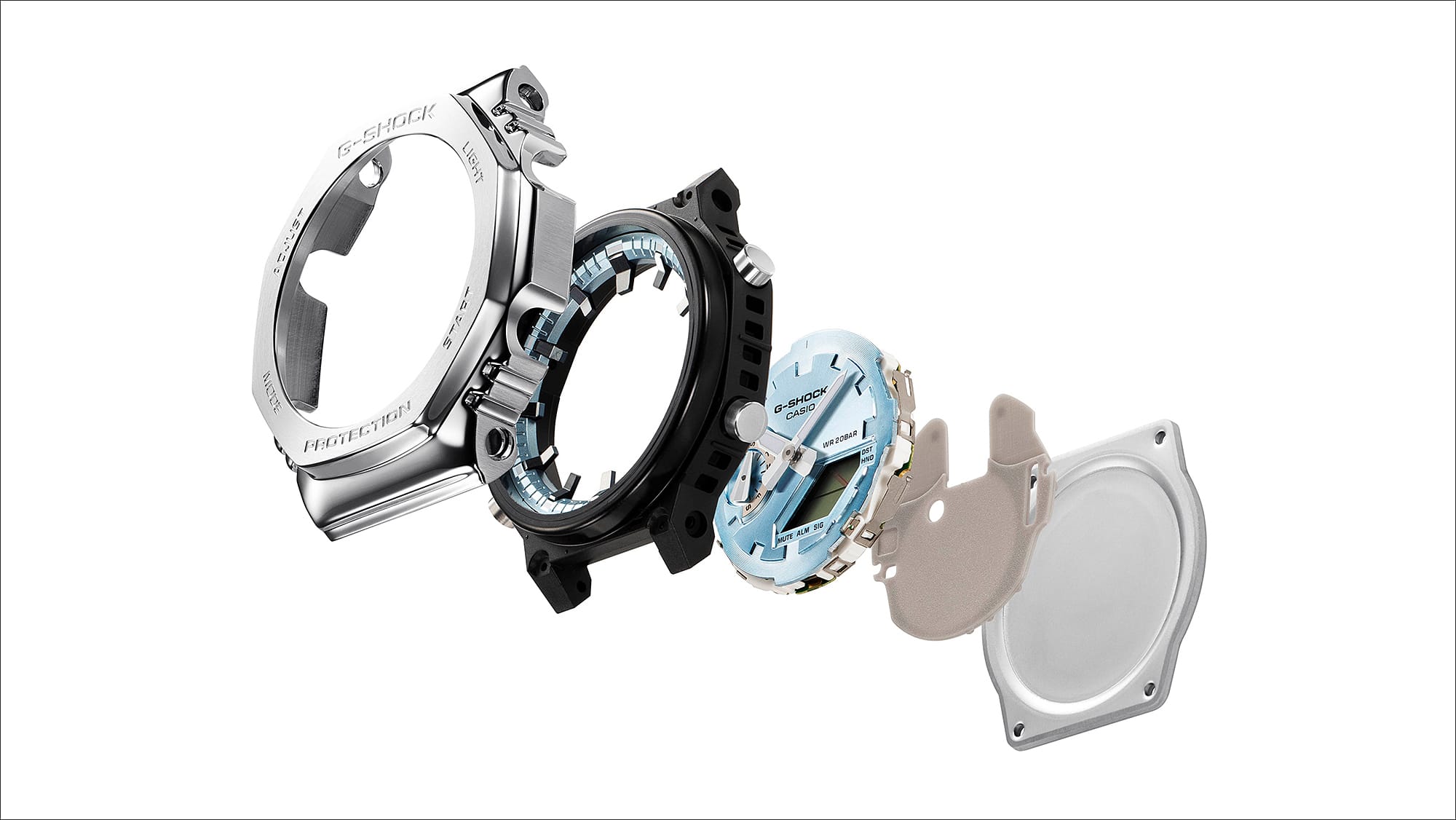 GM-2110D-2A Reloj G-Shock Hombre Acero Inoxidable Esfera - Vista 8