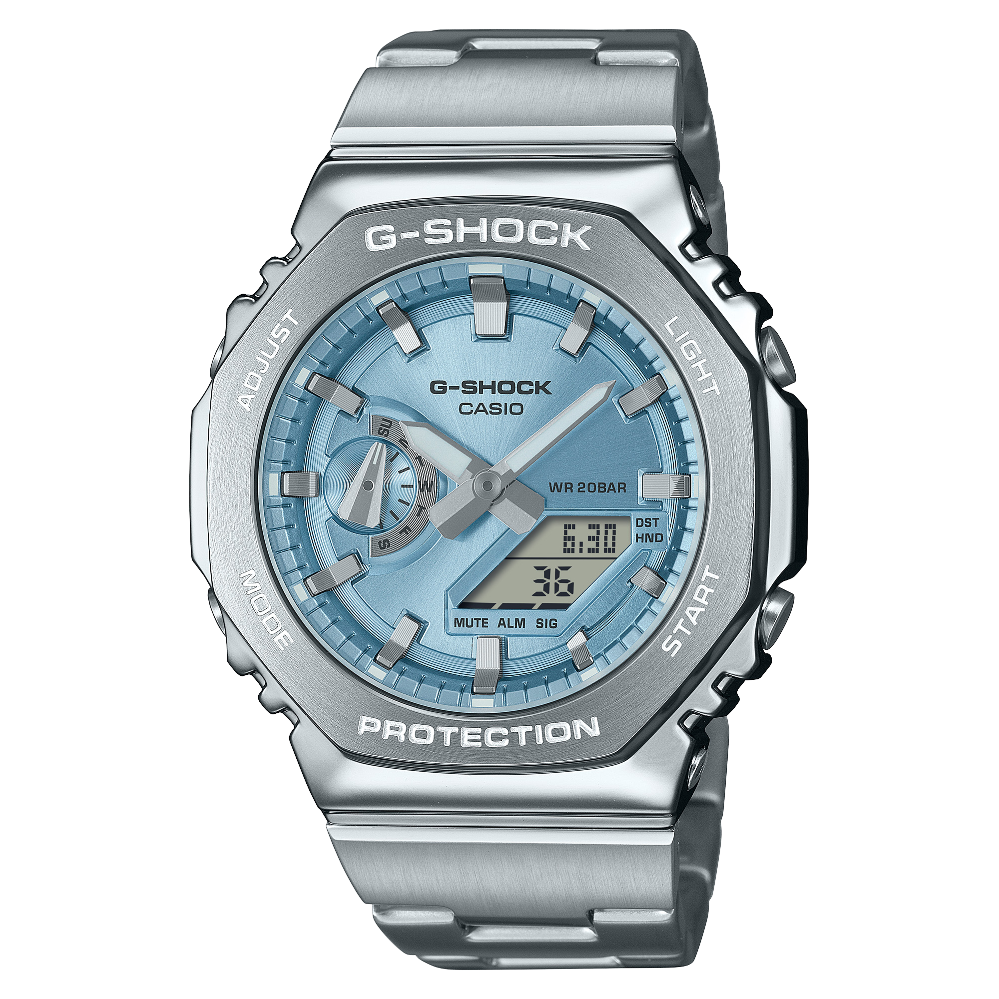 GM-2110D-2A Reloj G-Shock Hombre Acero Inoxidable Esfera - Reloj original en Guatemala
