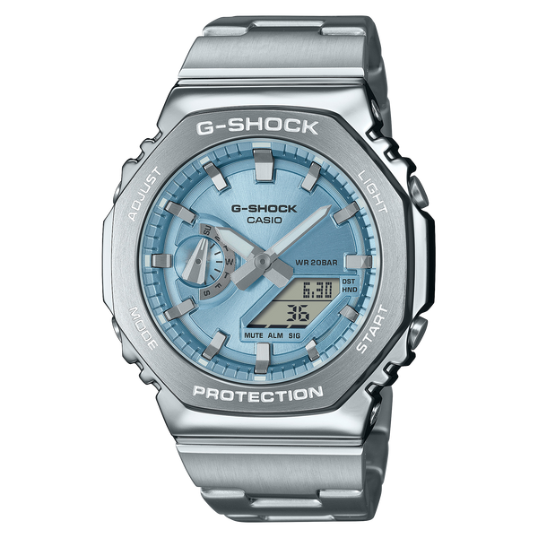 GM-2110D-2A Reloj G-Shock Hombre Acero Inoxidable Esfera - Vista lateral