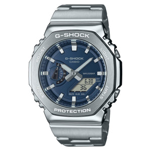 GM-2110D-2B Reloj G-Shock Hombre Pulsera de Acero Esfera Azul
