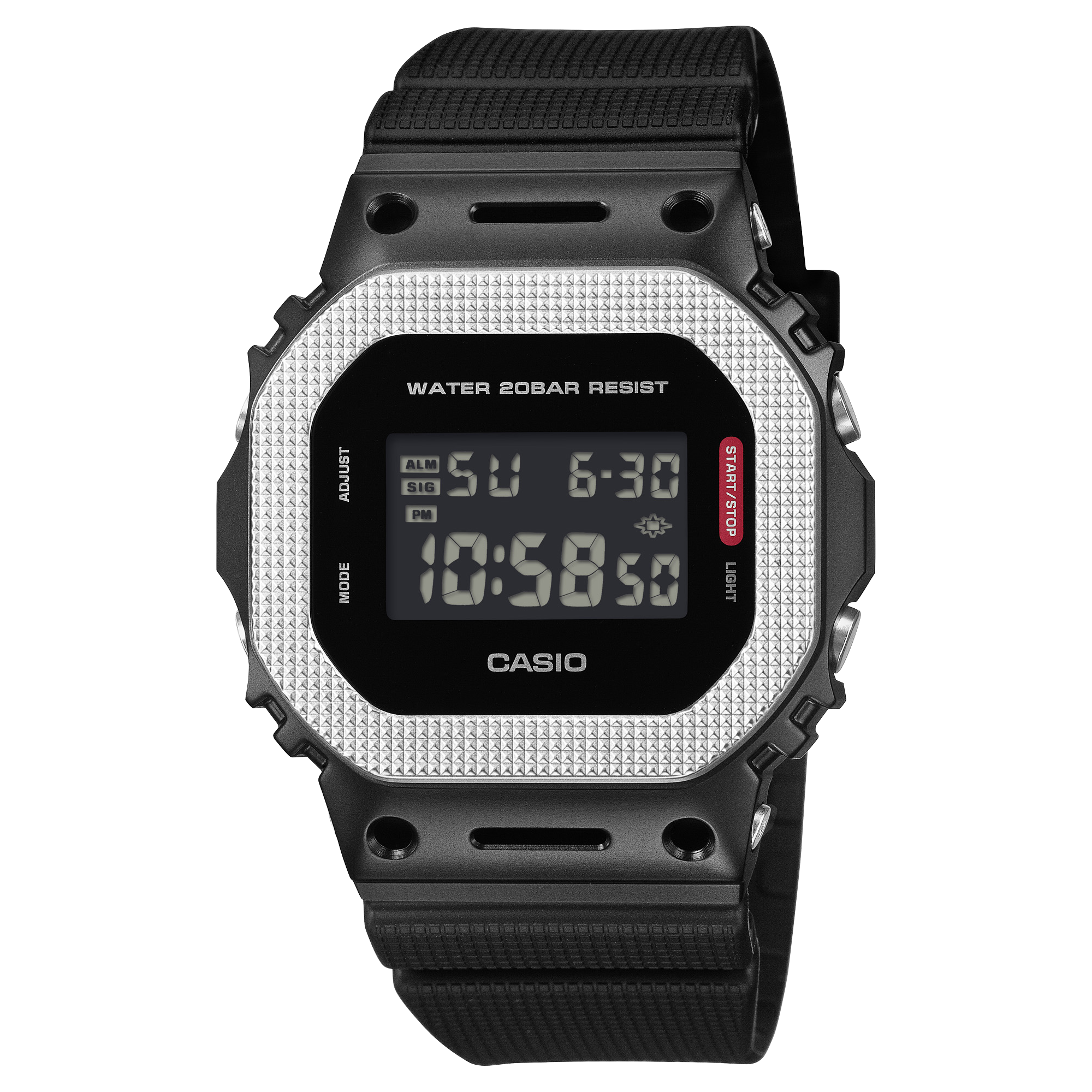 GM-5600BM Reloj G-Shock GM-5600 Hombre Caja Metal Plateada - Reloj original en Guatemala