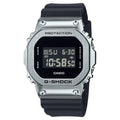 GM-5600U Reloj G-Shock Hombre Acero Caucho Plateado Negro - Reloj original en Guatemala