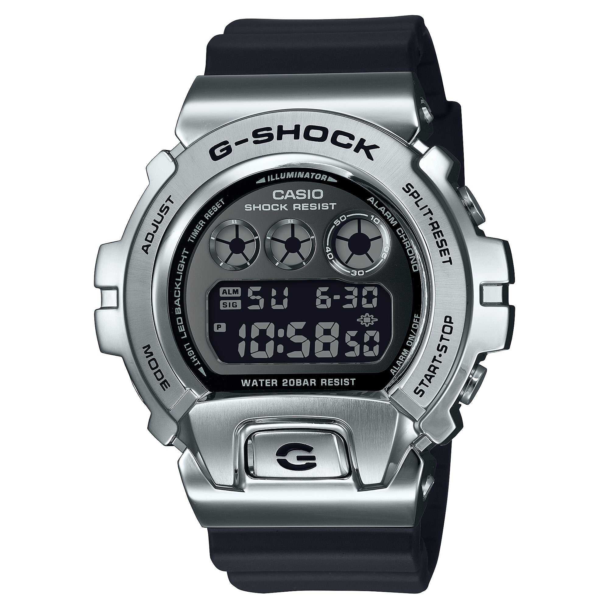 GM-6900U Reloj G-Shock Hombre Acero Correa Resina Negra - Reloj original en Guatemala