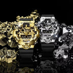 GM-700 Reloj G-Shock Hombre Caja Acero Correa Caucho - Vista lateral