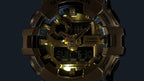 GM-700G Reloj G-Shock Hombre Caja Dorada Resina Negra - Detalle de esfera