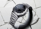 GM-B2100D-1A Reloj G-Shock de hombre correa de metal doble hora
