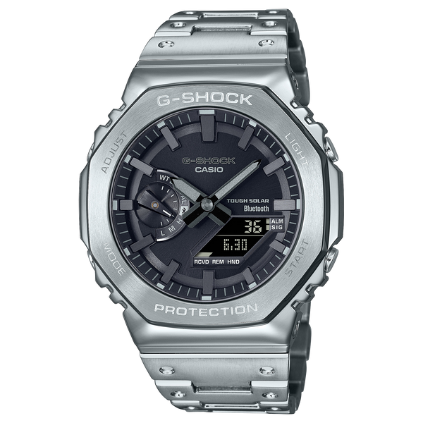 GM-B2100D-1A Reloj G-Shock de hombre correa de metal doble hora — original con garantía, La Relojería GT