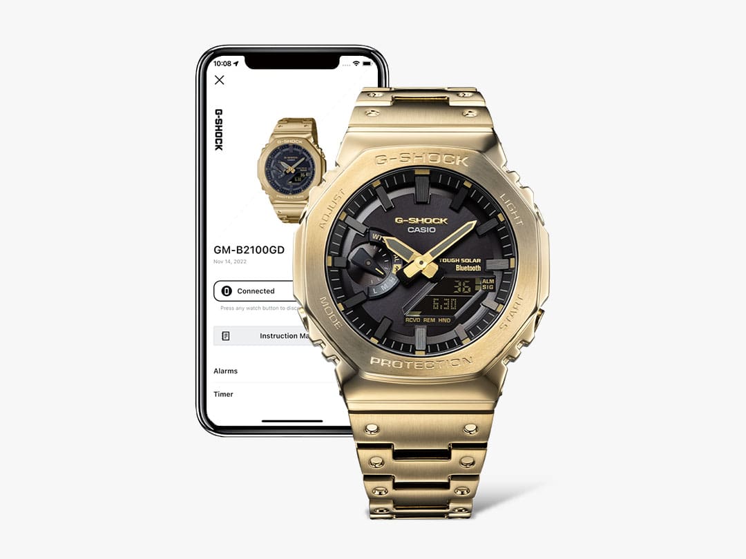 GM-B2100GD-9A Reloj G-Shock de hombre correa de metal