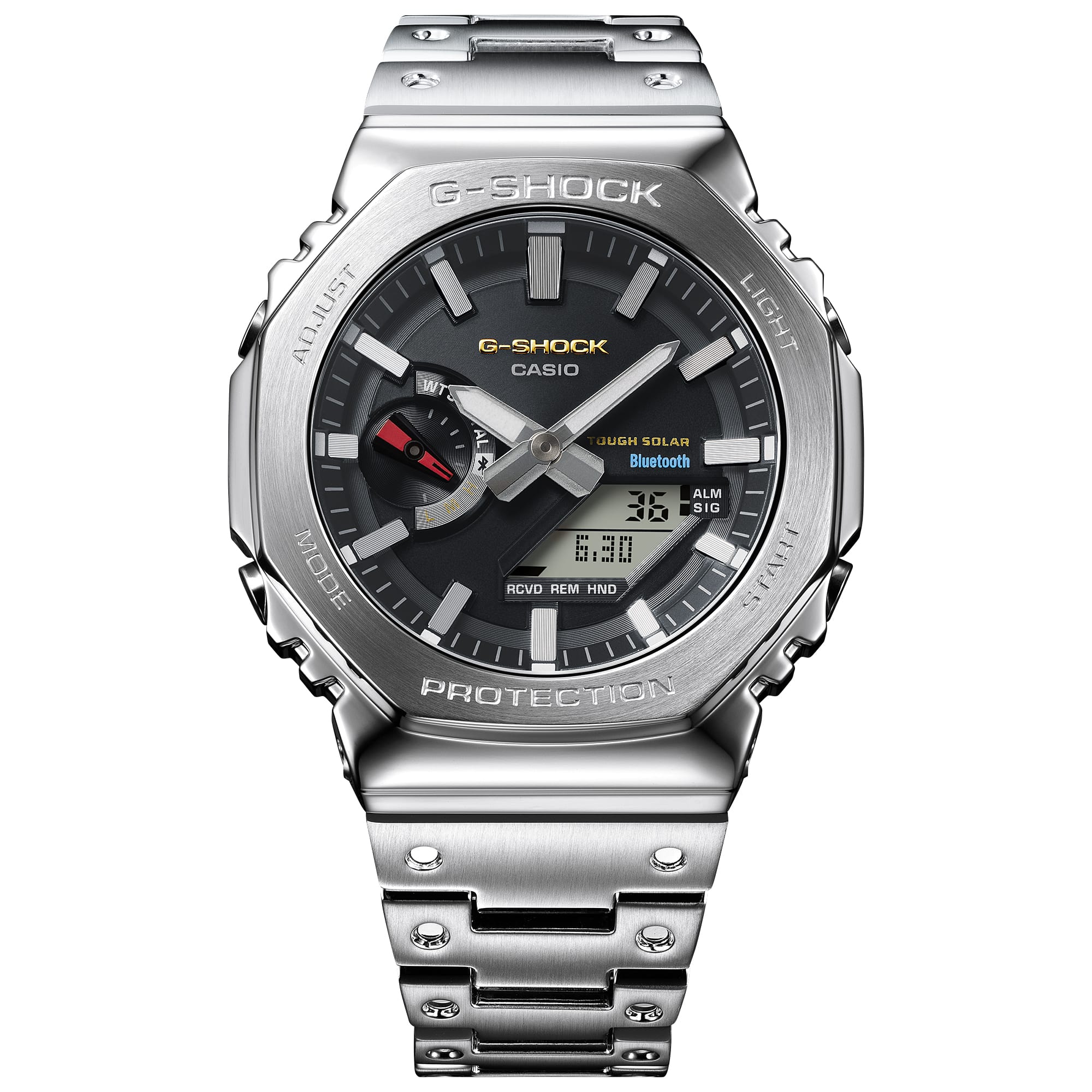GM-B2100SD-1C Reloj G-Shock de caballero correa de metal Bluetooth