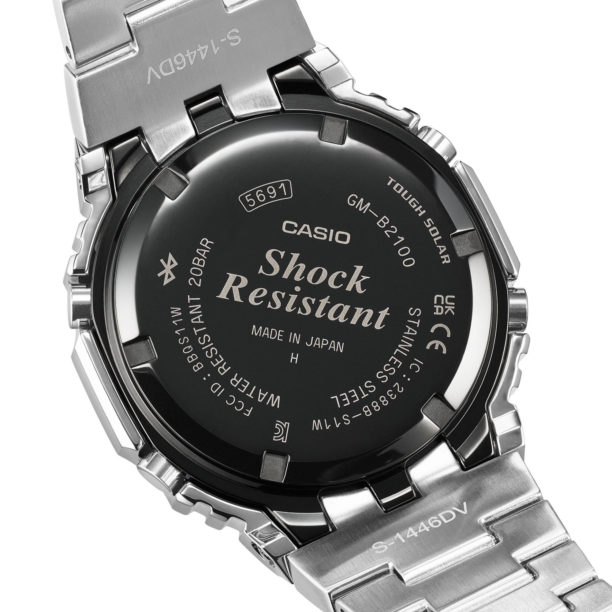 GM-B2100SD-1C Reloj G-Shock de caballero correa de metal Bluetooth