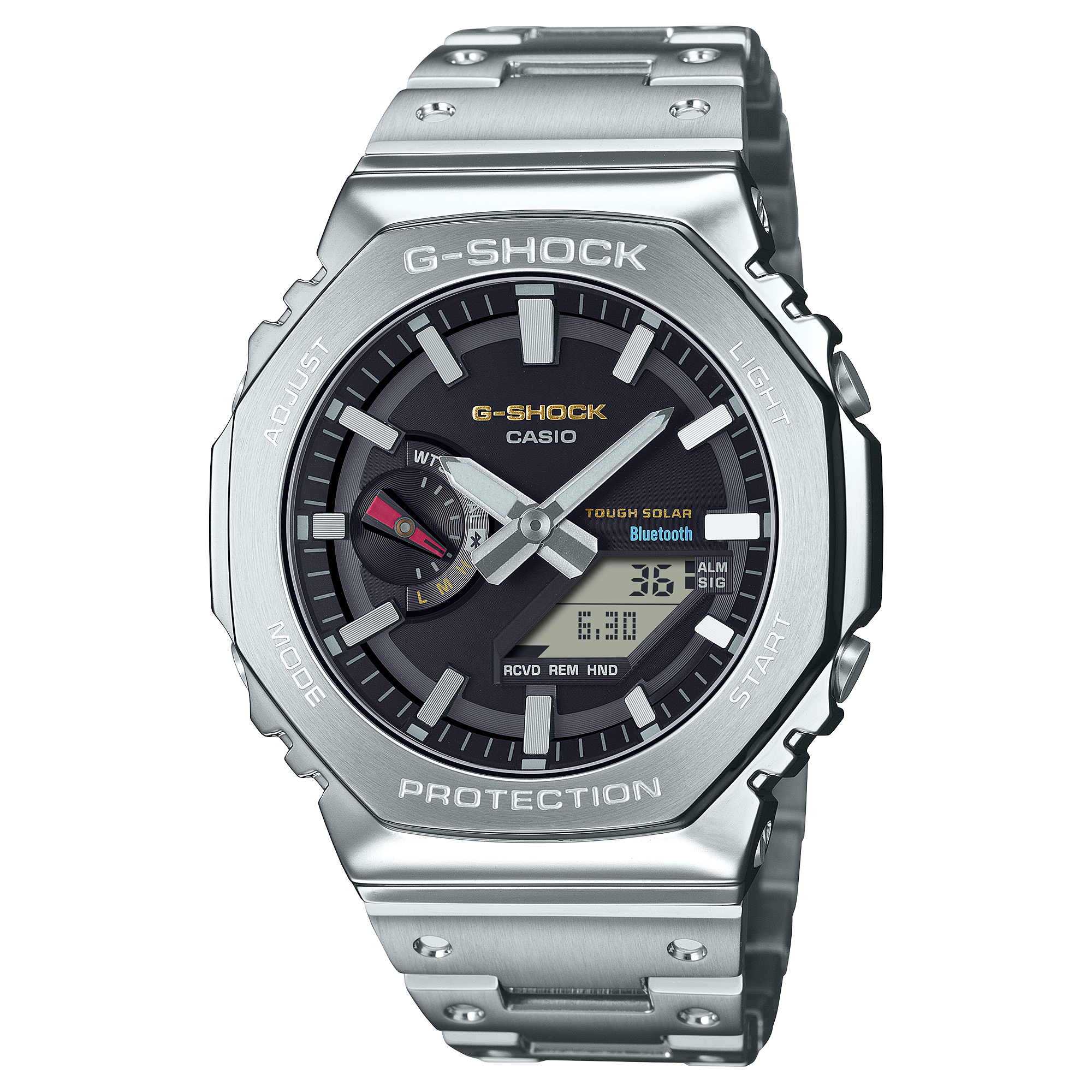GM-B2100SD-1C Reloj G-Shock de caballero correa de metal Bluetooth