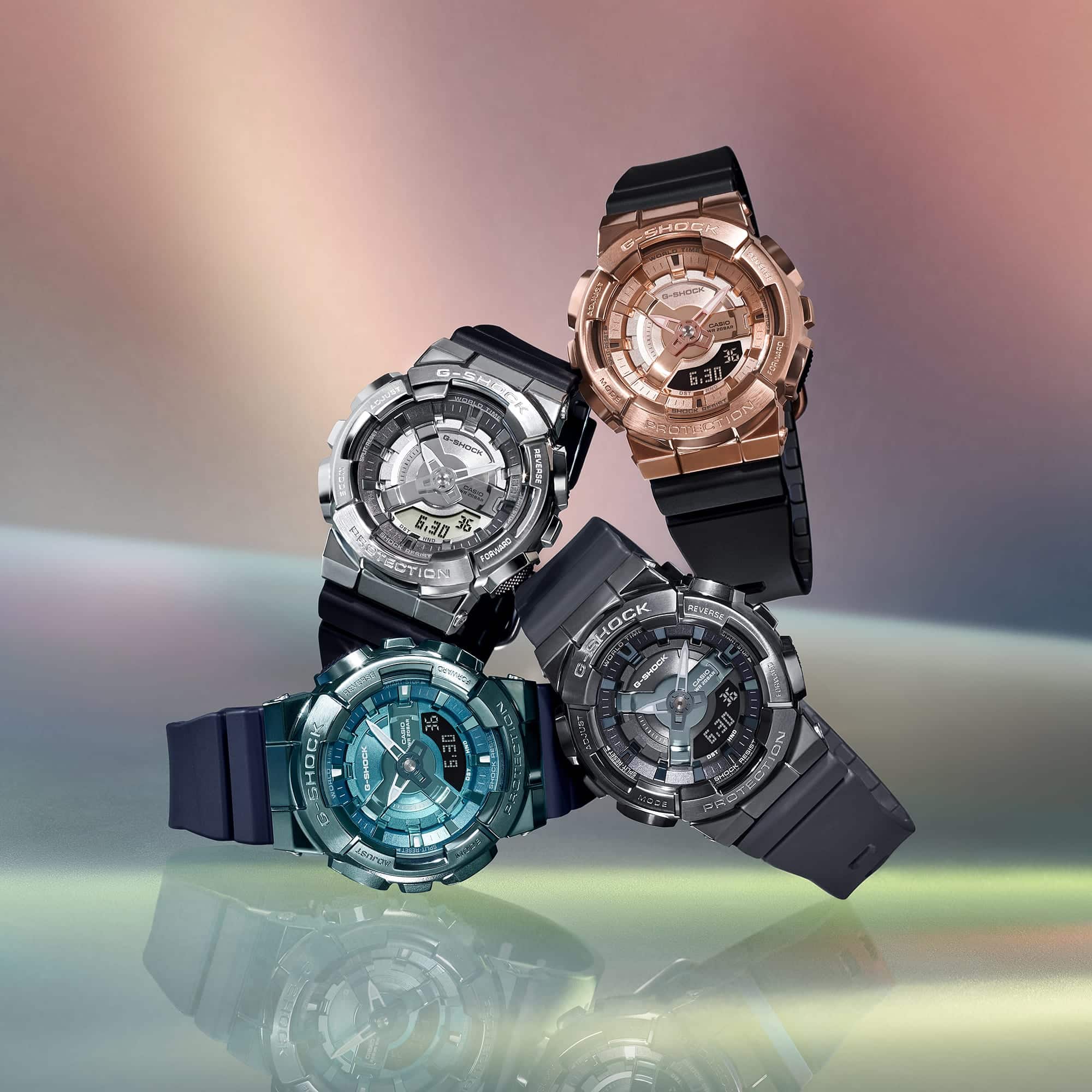 GM-S110B Reloj G-Shock Unisex Resina Gris Oscuro - Vista trasera