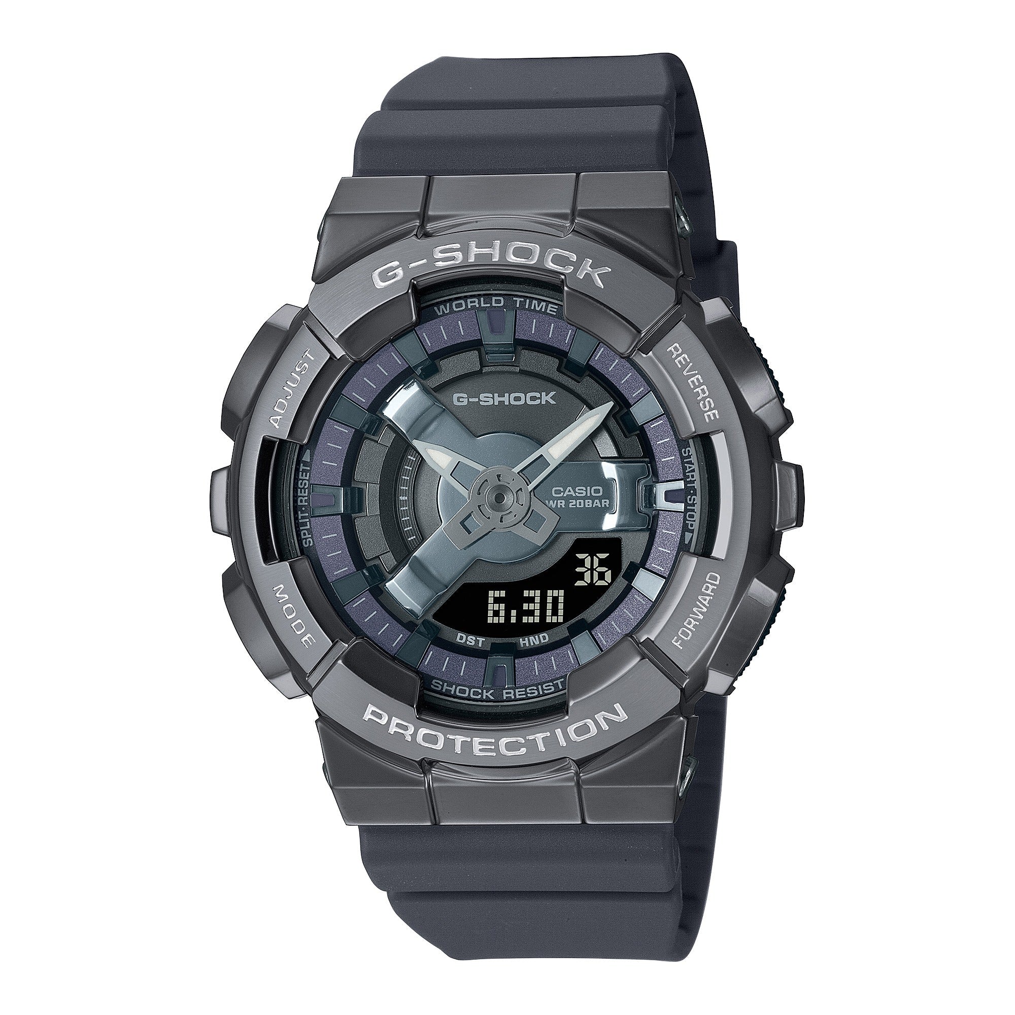 GM-S110B Reloj G-Shock Unisex Resina Gris Oscuro - Reloj original en Guatemala