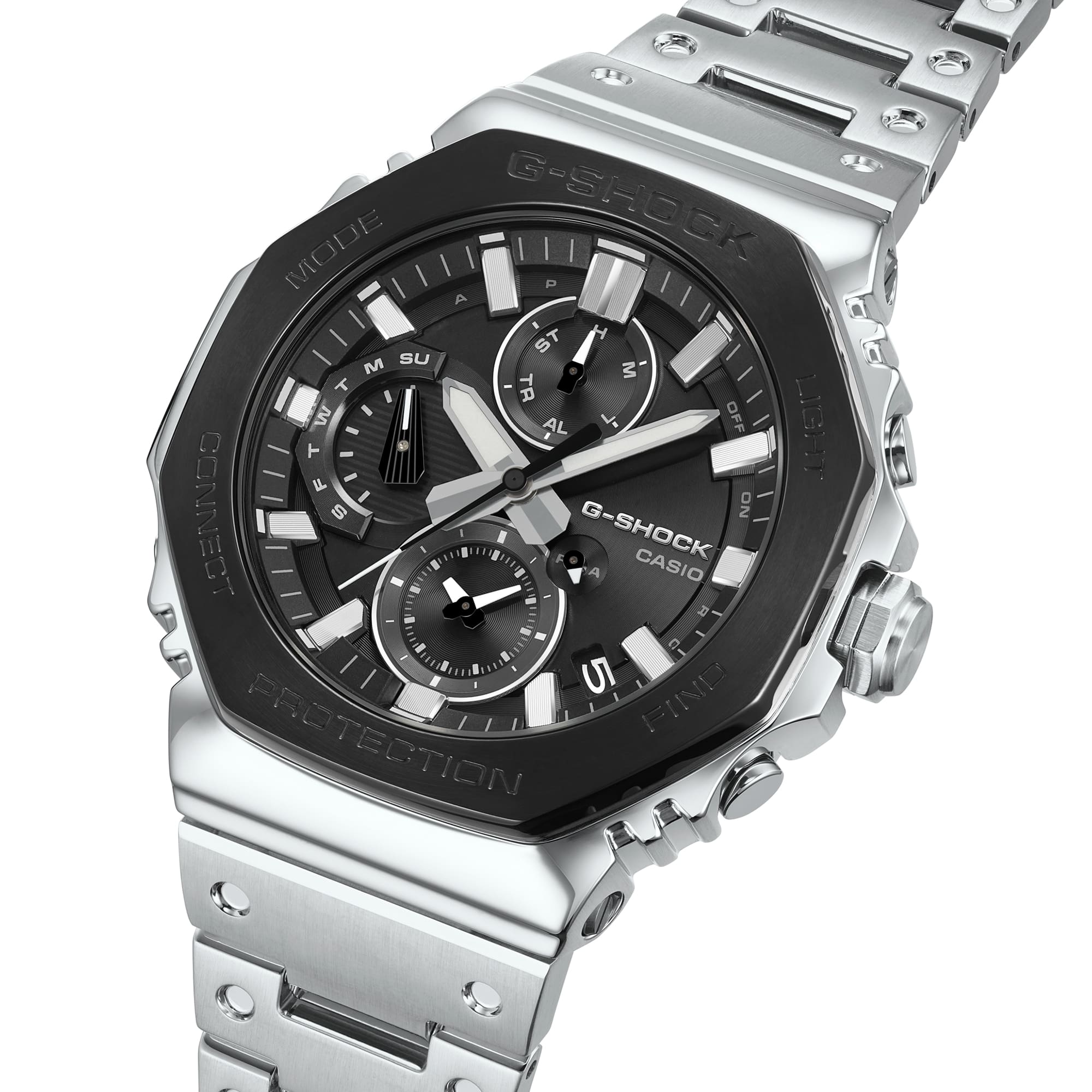 B2100BT-1A Reloj G-shock de hombre correa de metal - Vista trasera