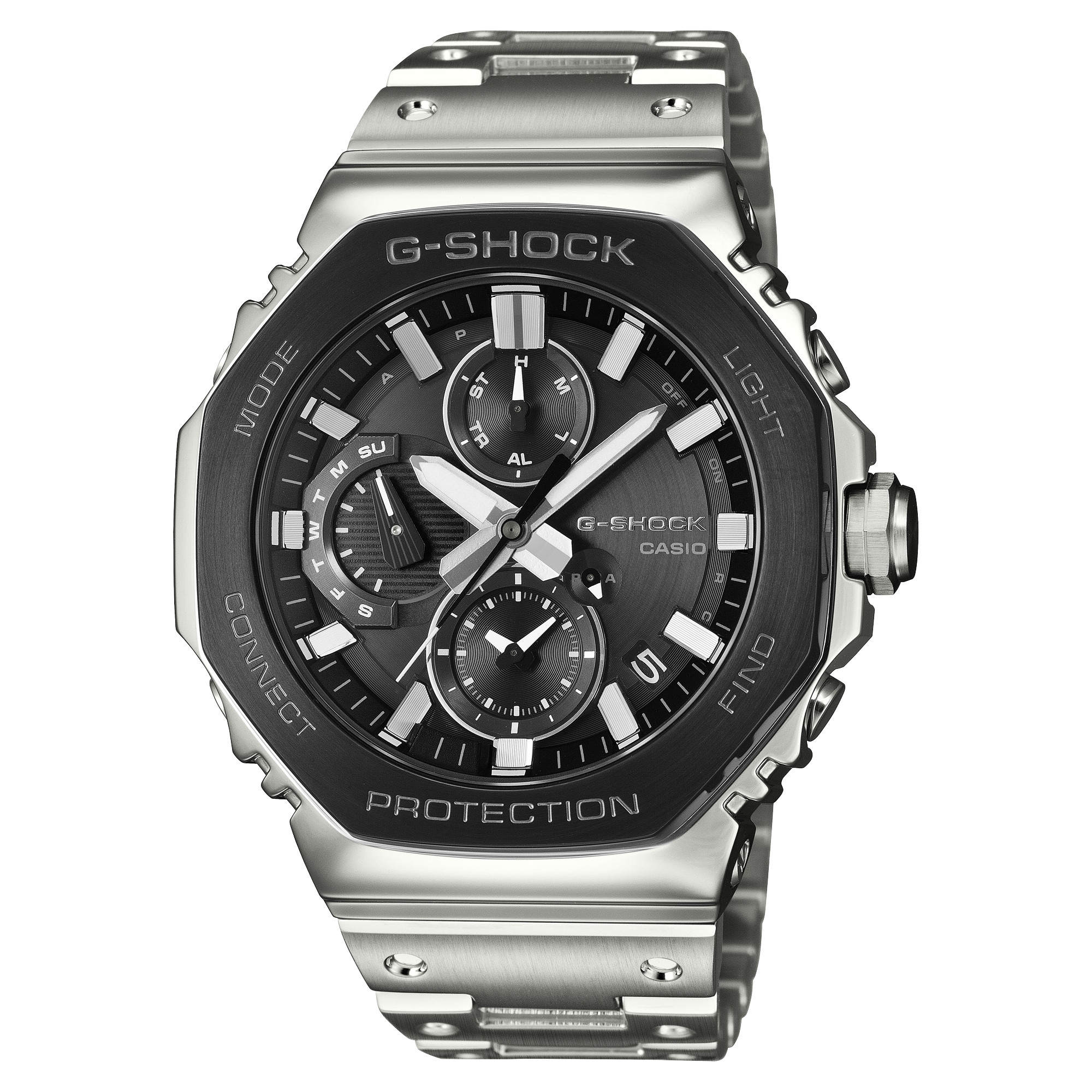 B2100BT-1A Reloj G-shock de hombre correa de metal - Reloj original en Guatemala