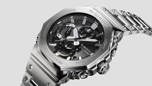B2100D-1A Reloj G-Shock de hombre correa de metal - Vista lateral