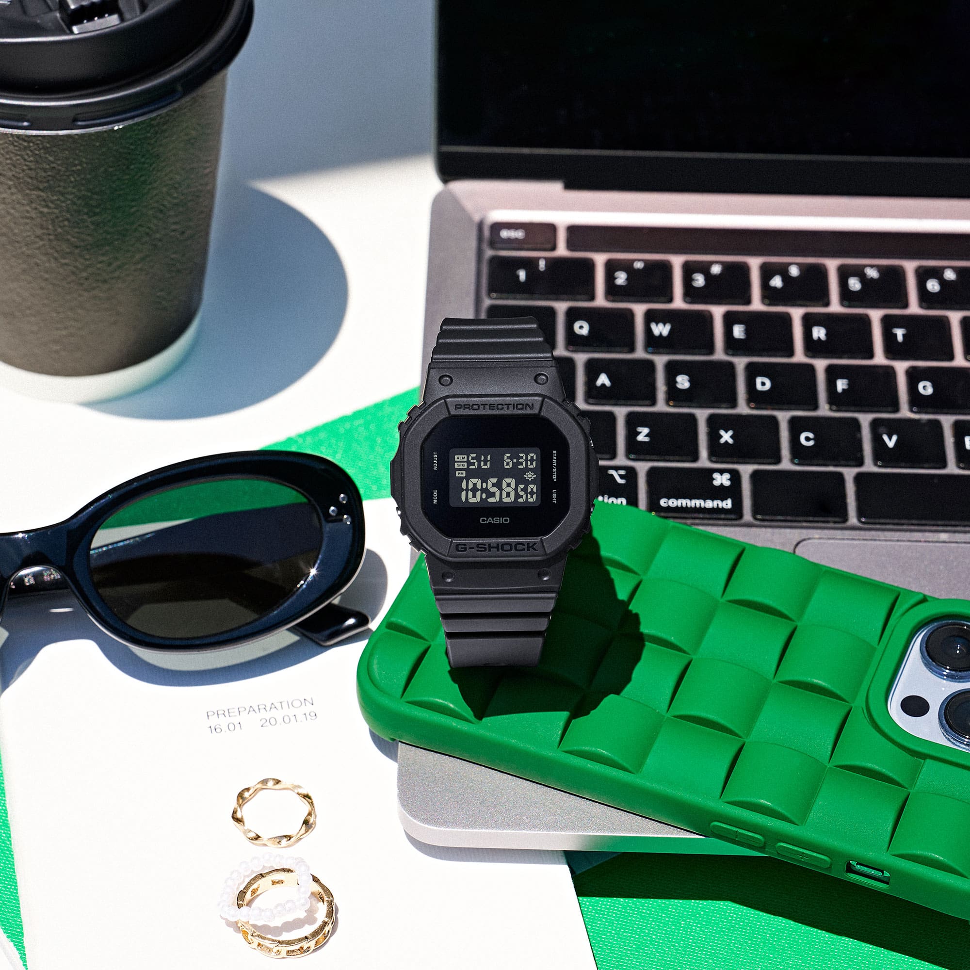 S5610BB Reloj G-Shock Original Unisex Resina Negro - Vista 6
