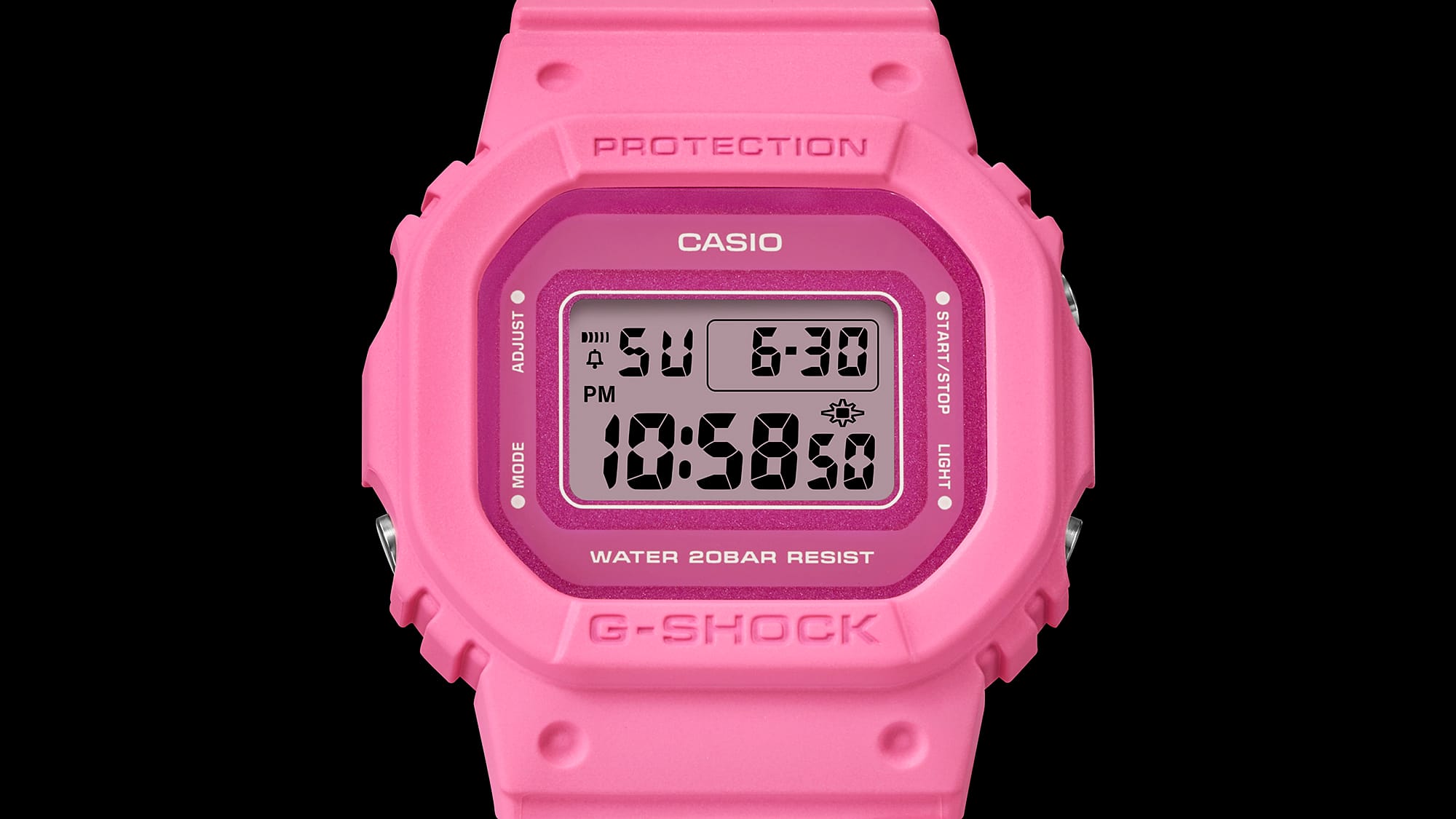 GMD-S5610PP-4 Reloj G-Shock de dama pulsera de caucho - Resina Rosa