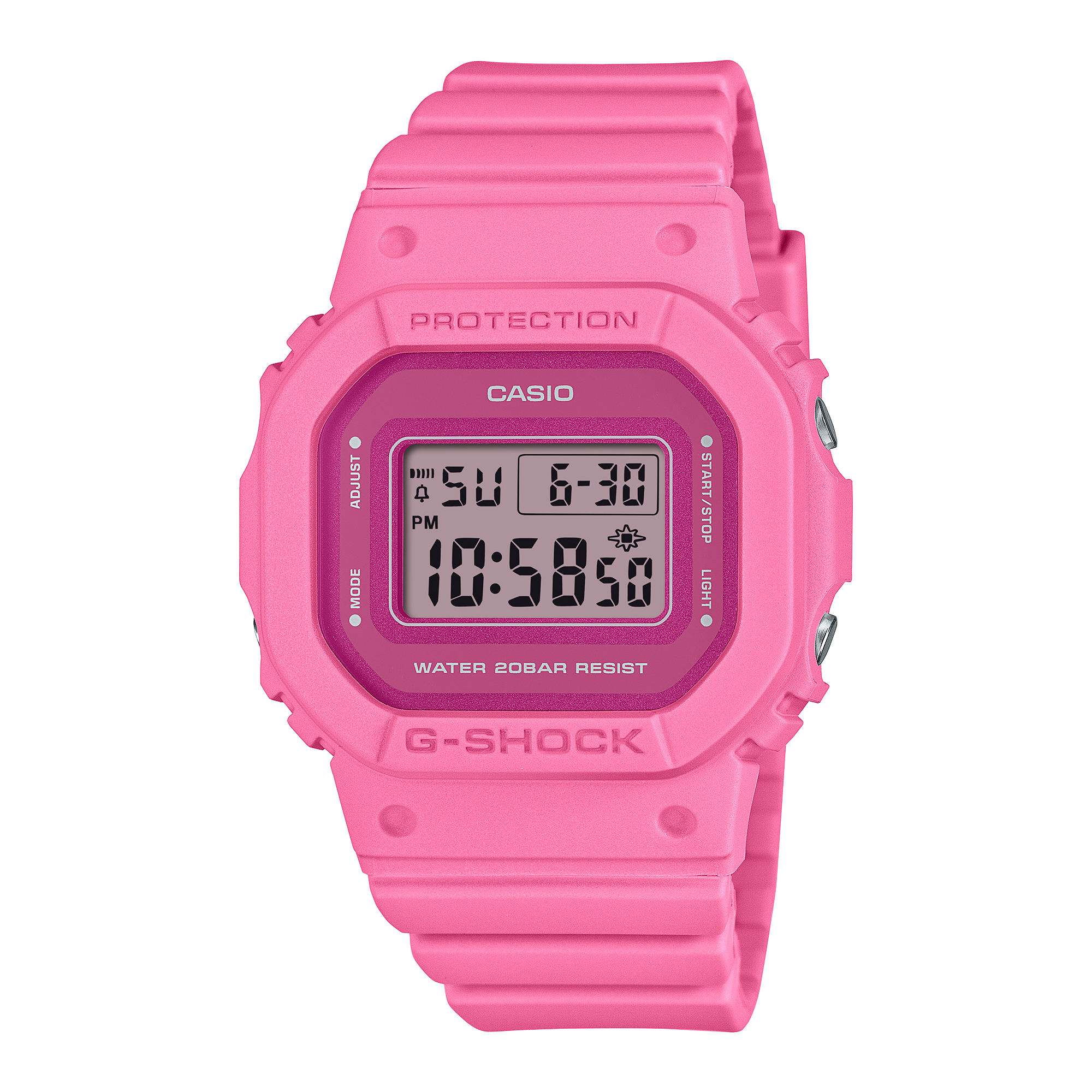 GMD-S5610PP-4 Reloj G-Shock de dama pulsera de caucho - Resina Rosa