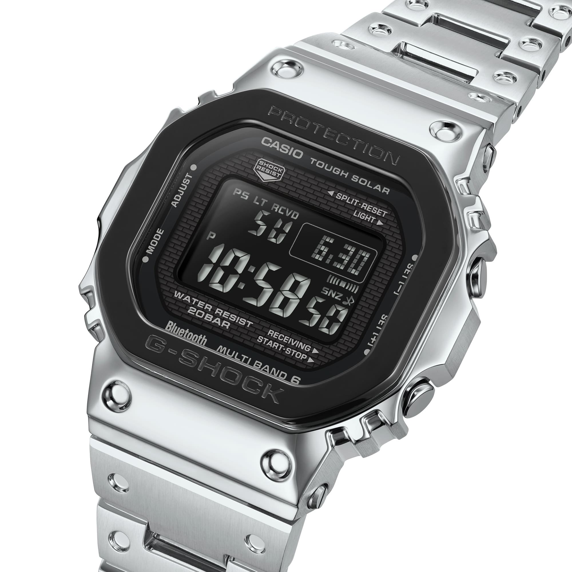 B5000BT-1 Reloj G-Shock de hombre correa de metal - Vista trasera