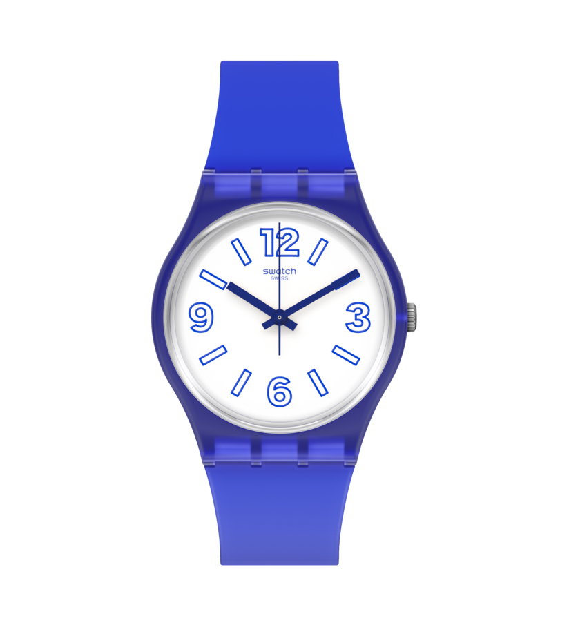 Reloj Swatch Electric Shark unisex banda de caucho - Reloj original en Guatemala