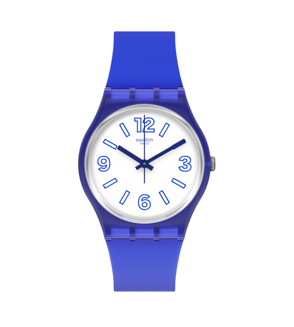Reloj Swatch Electric Shark unisex banda de caucho - Reloj original en Guatemala