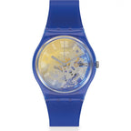Reloj Swatch Yellow Disco Fever de dama correa de caucho - Reloj original en Guatemala