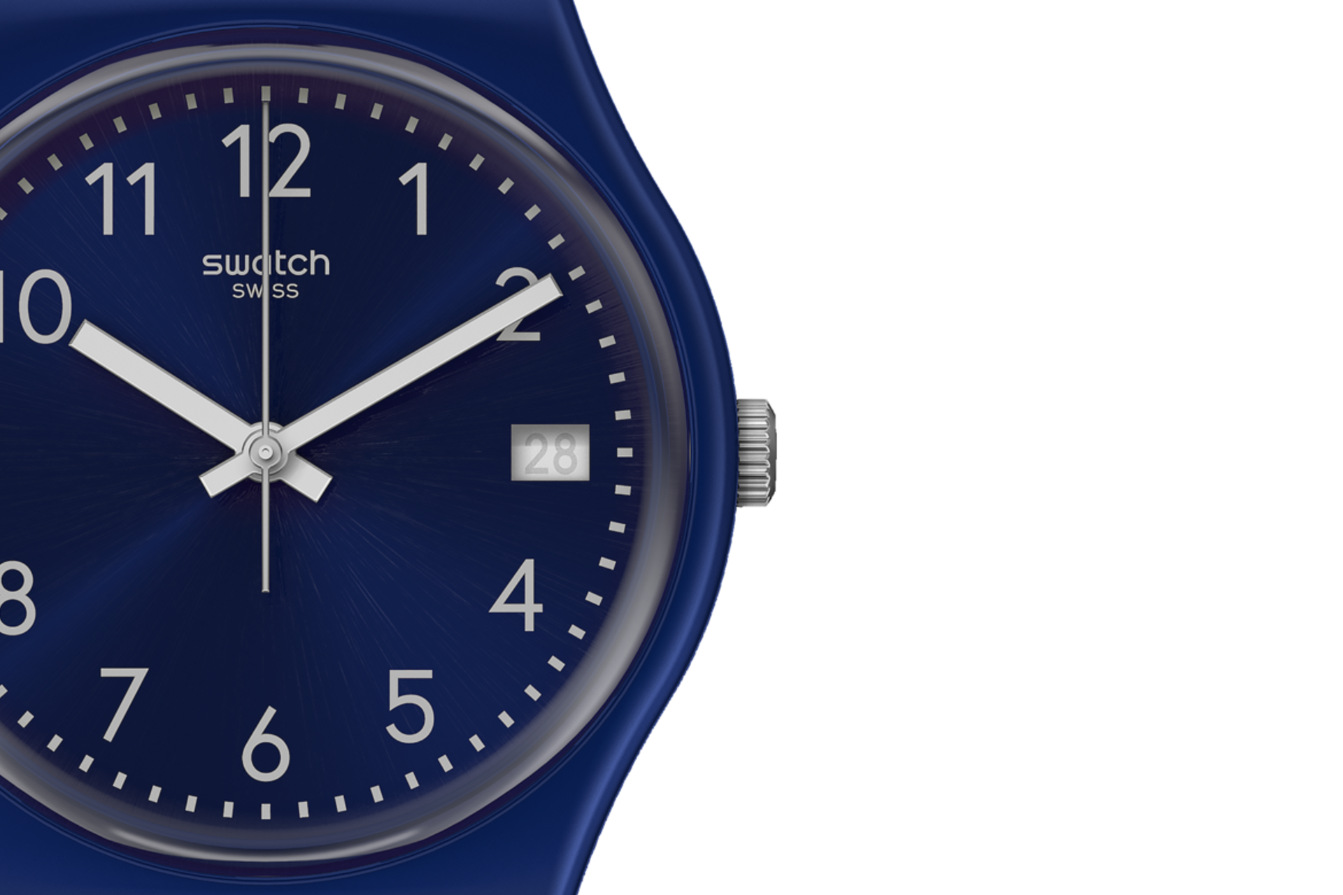 DE Reloj Swatch Pearlyblue Hombre Correa Caucho Azul - Vista 5