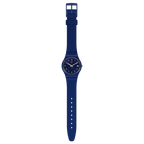 DE Reloj Swatch Pearlyblue Hombre Correa Caucho Azul - Vista trasera