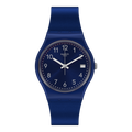 DE Reloj Swatch Pearlyblue Hombre Correa Caucho Azul - Reloj original en Guatemala