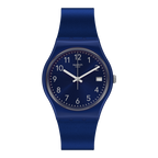DE Reloj Swatch Pearlyblue Hombre Correa Caucho Azul - Reloj original en Guatemala