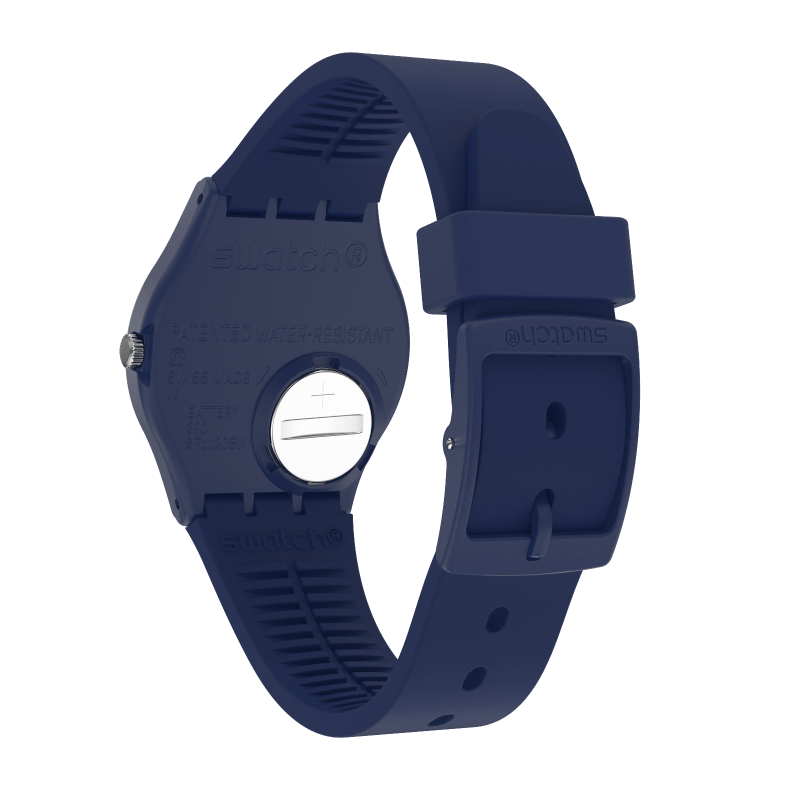 Reloj Swatch Over Blue de hombre pulsera de resina - Detalle de esfera