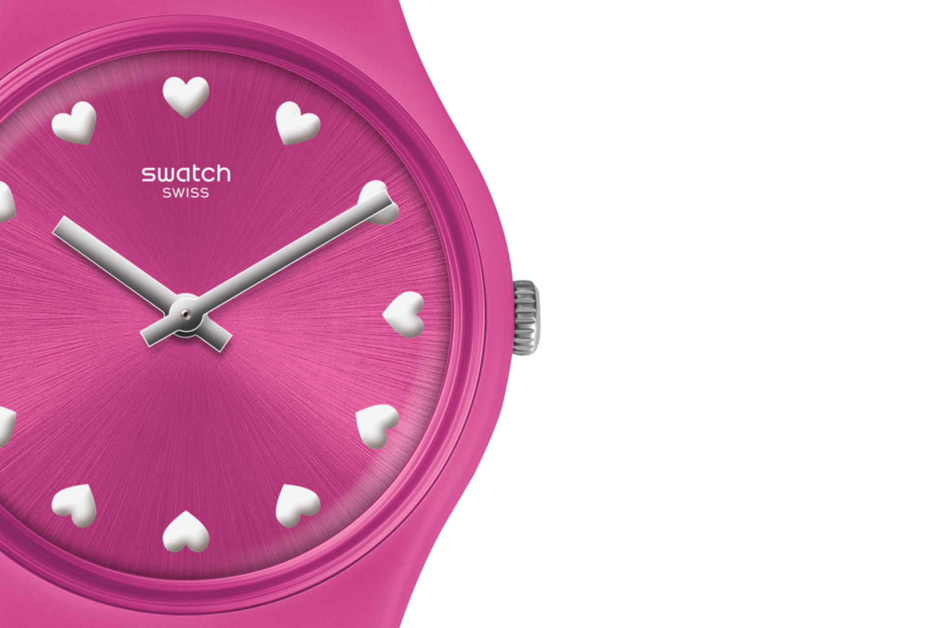 Reloj Swatch Coeur De Manege Mujer Silicona Rosa - Vista 5