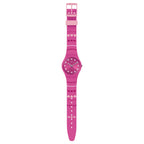 Reloj Swatch Coeur De Manege Mujer Silicona Rosa - Vista trasera