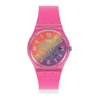 Reloj Swatch Orange Disco Fever de mujer banda de resina - Reloj original en Guatemala