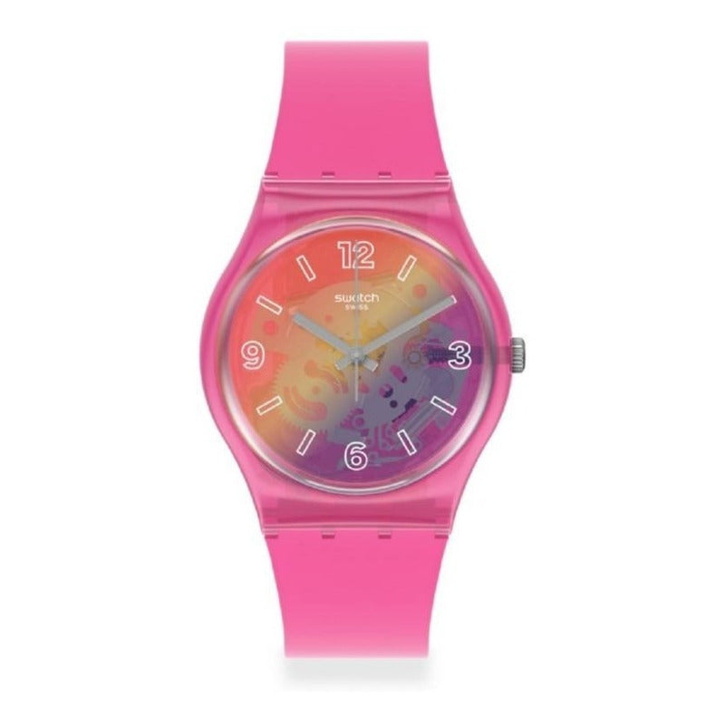 Reloj Swatch Orange Disco Fever de mujer banda de resina - Reloj original en Guatemala