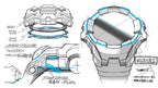GR-B300-1A G-Shock Master of G-Aire Gravitymaster Reloj para Caballero Pulsera de Caucho con Bluetooth - Vista trasera