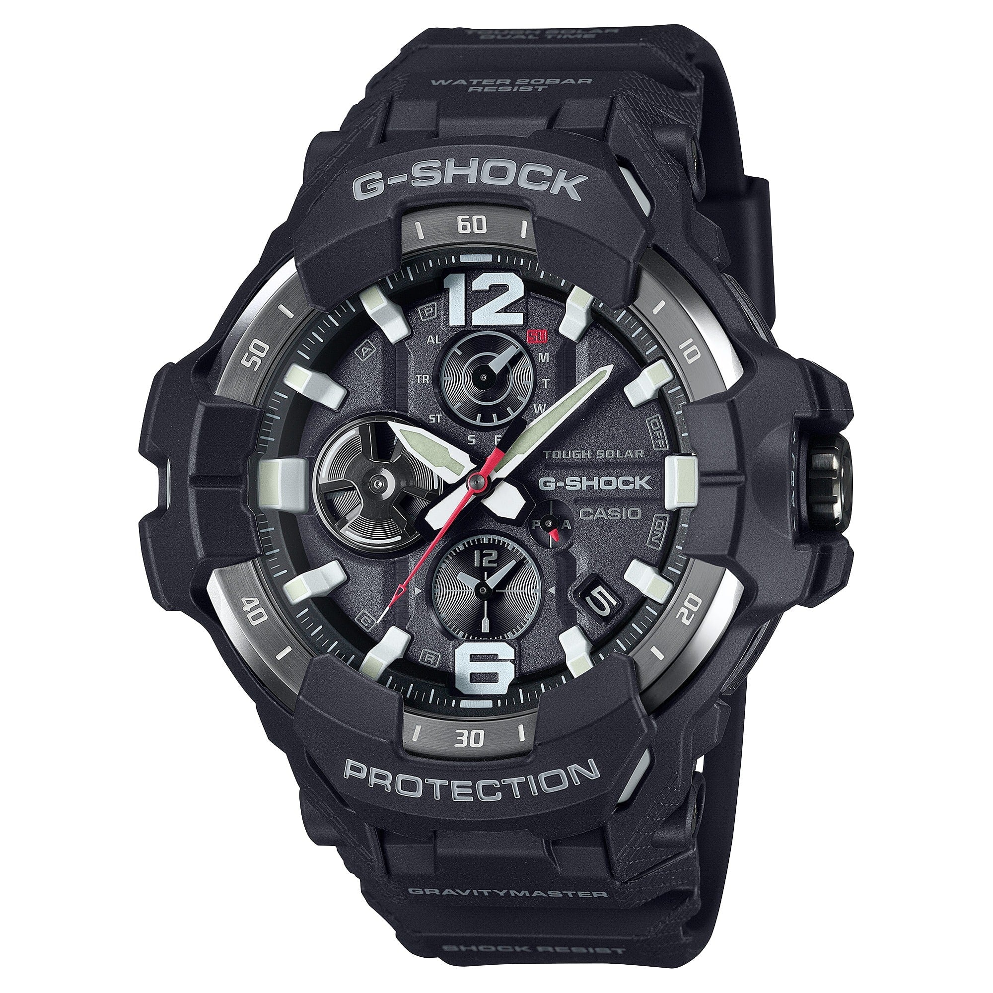 GR-B300-1A G-Shock Master of G-Aire Gravitymaster Reloj para Caballero Pulsera de Caucho con Bluetooth - Reloj original en Gu